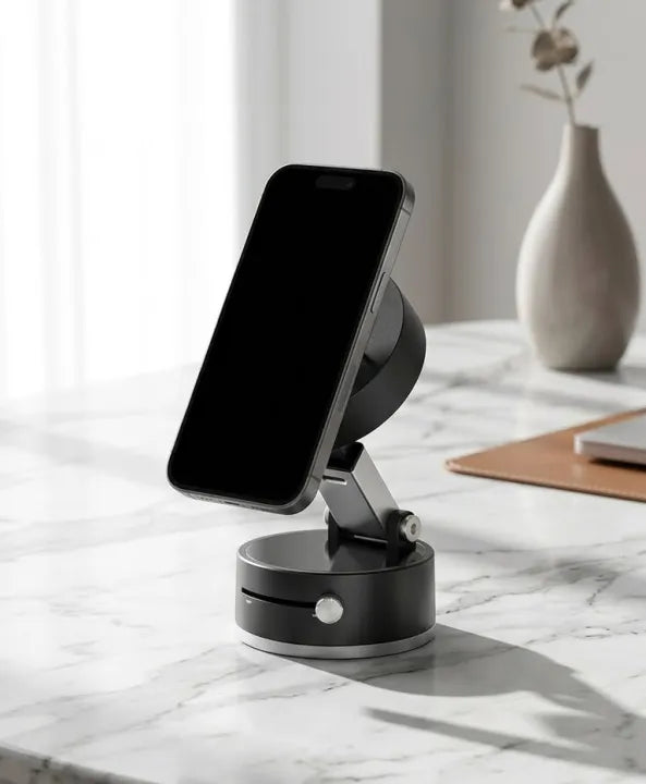 Magnetic Phone Holder with Vacuum Grip πβ¨
