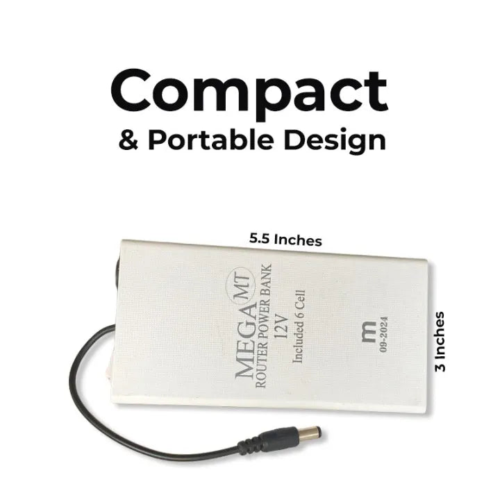 WiFi Backup UPS – 20000mAh Router Power Bank with 12V 🔋📡