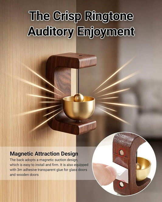 Buy 1 Get 1 Free ✨ Magnetic Wooden Door Bell Chime🔔