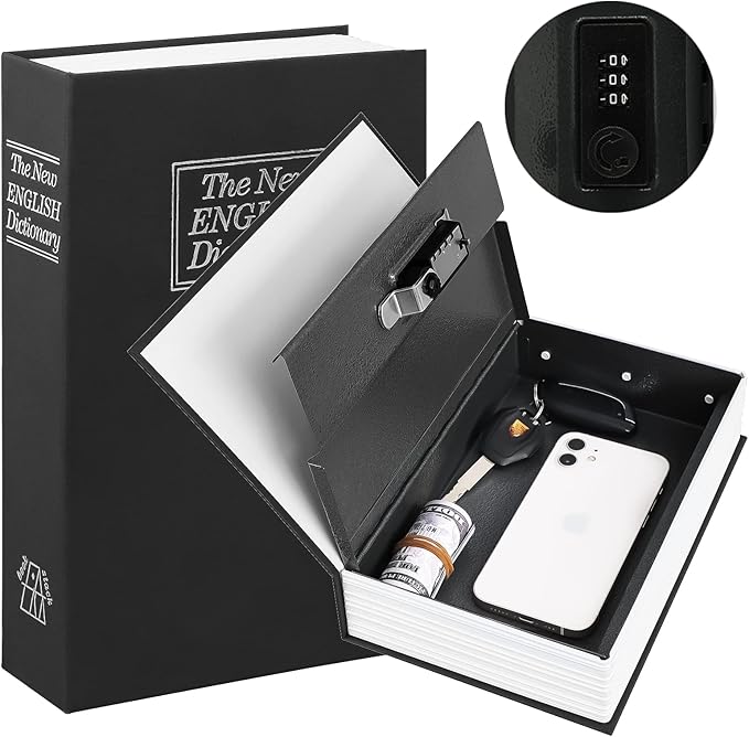 Hidden Book Safe With Lock 📚🔐