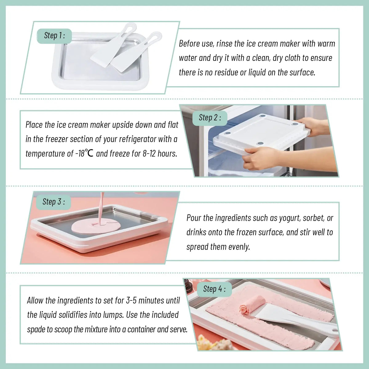Frost Roll Ice Cream Maker – DIY Rolled Ice Cream Pan ❄️✨
