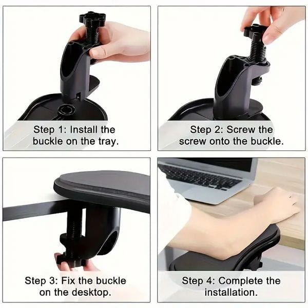 Adjustable Ergonomic Desk Arm Rest Pad – Comfort Support for Office & Home