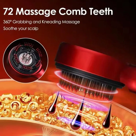 Red Light Hair Growth Massager & Oil Applicator 🔴💧💆‍♂️⚡