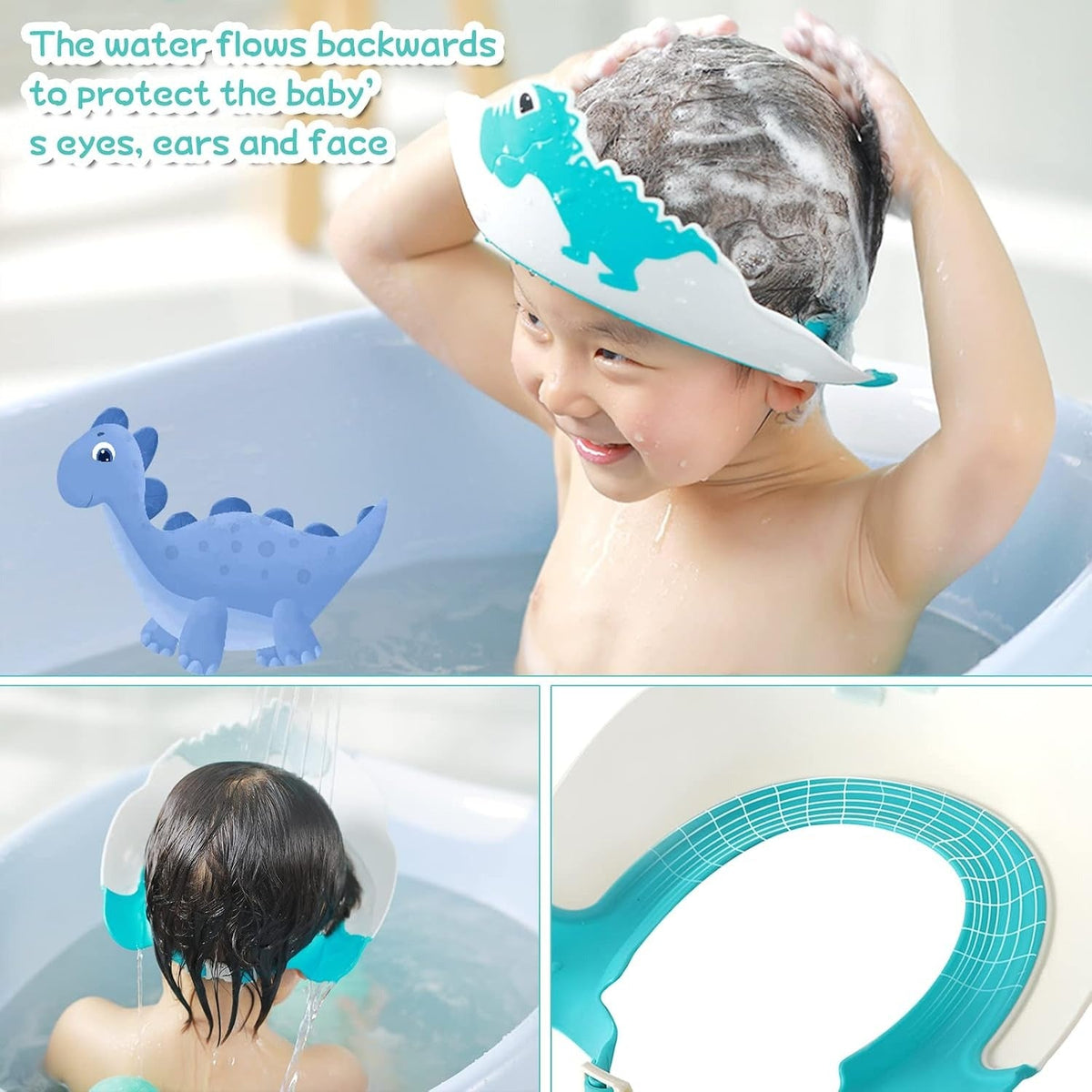 Waterproof Shower Cap for Kids | Cute Hair Protection Cap for Bath & Shower 🚿✨